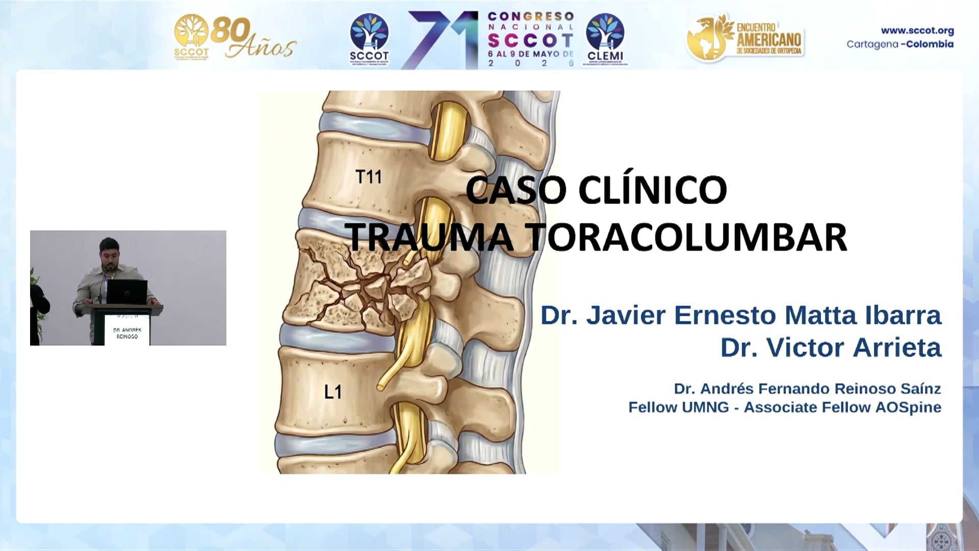 Caso clínico Trauma Toracolumbar