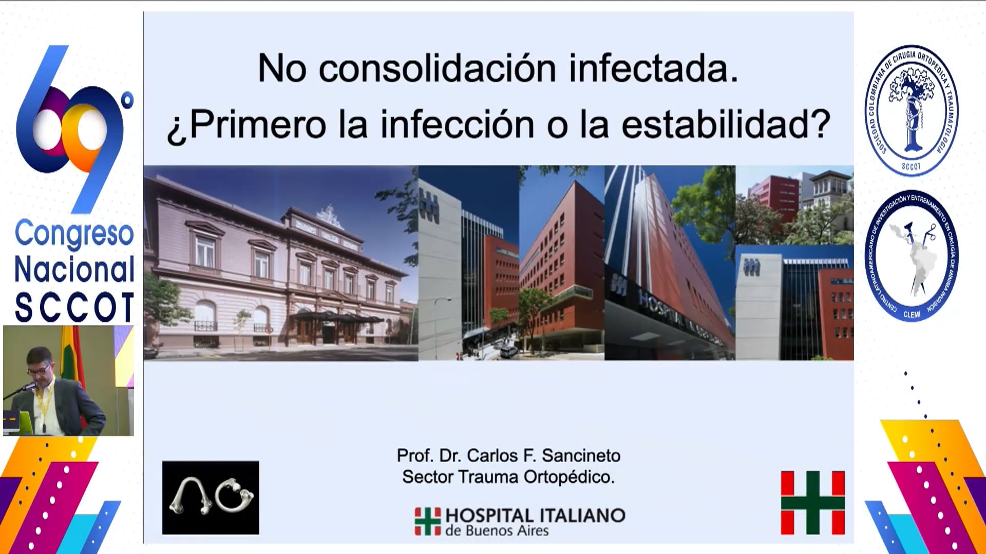 No consolidación infectada Primero la infección o la estabilidad